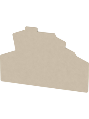 Weidmller - ZAP/TW ZDK2.5-2 - 1791050000 - End plate N/A 2 x 72 mm Dark Beige Z Series, ZAP/TW ZDK2.5-2 - 1791050000, Weidmller