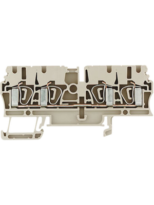 Weidmller - ZDU 2.5/4AN - 1608570000 - Terminal block Z Series N/A Dark Beige, 0.5...2.5 mm2, ZDU 2.5/4AN - 1608570000, Weidmller