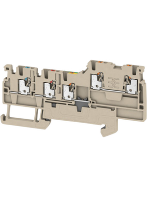 Weidmller - AIO22 1.5 SI-PE - 1992230000 - Terminal Block Dark Beige, 0.5...1.5 mm2, AIO22 1.5 SI-PE - 1992230000, Weidmller