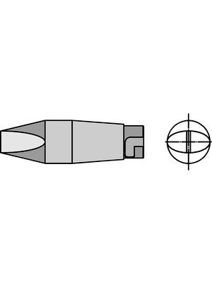 Weller - 54426299 - Soldering tip HT series for LR82 and FE80 Chisel shaped, 54426299, Weller