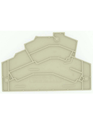 Weidmller - ZAP/TW ZDK2.5-2 - Partition plate N/A 56 x 2 x 72 mm beige Z Series, 1791050000, ZAP/TW ZDK2.5-2, Weidmller