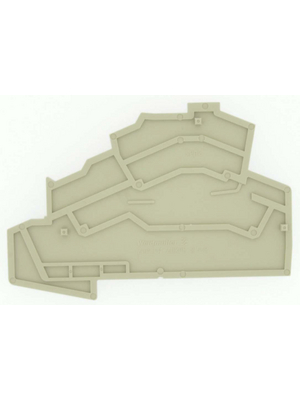 Weidmller - ZAP/TW ZDKPE2.5-2 - Partition plate N/A 47.45 x 2 x 72.35 mm beige Z Series, 1805960000, ZAP/TW ZDKPE2.5-2, Weidmller