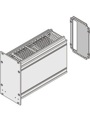 Pentair Schroff - 34812-214 - Rear panel 3 HE 14 TE, 34812-214, Pentair Schroff