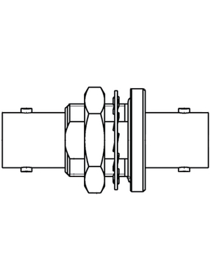 Rosenberger - 71K501-K00N4Q - Adapter BNC female/female 75 Ohm, 71K501-K00N4Q, Rosenberger