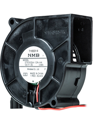 NMB - 07530GA-12N-AA-00 - Radial fan DC ?70 x 30 mm 22.2 m3/h 12 VDC 6.12 W, 07530GA-12N-AA-00, NMB