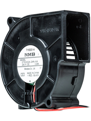 NMB - 07530GA-24N-AA-00 - Radial fan DC ?70 x 30 mm 22.2 m3/h 24 VDC 4.80 W, 07530GA-24N-AA-00, NMB