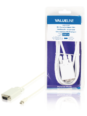 Valueline - KNM37850W02 - Monitor cable 2.0 m, KNM37850W02, Valueline