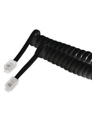 Valueline - VLTP90100B20 - Telecom Cable 2.00 m black, VLTP90100B20, Valueline