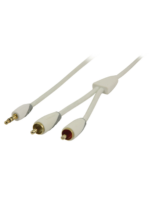 Bandridge - BBM22200W30 - Audio cable 3.00 m white, BBM22200W30, Bandridge