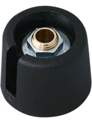 OKW - A3020639 - Control knob with recess black 20 mm, A3020639, OKW