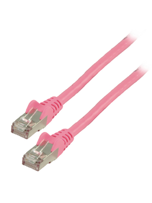 Valueline - VLCP85210P0.25 - Patch cable CAT6 F/UTP 0.25 m pink, VLCP85210P0.25, Valueline