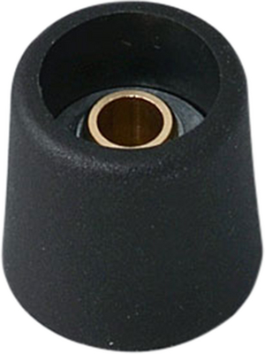 OKW - A3116639 - Control knob without recess black 16 mm, A3116639, OKW