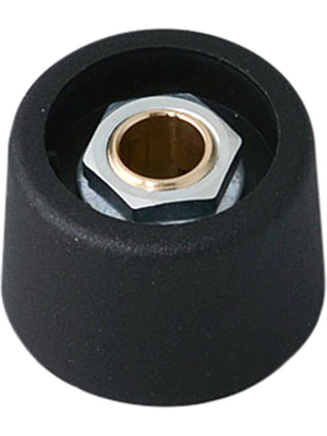 OKW - A3123069 - Control knob without recess black 23 mm, A3123069, OKW