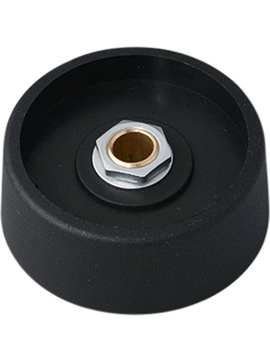 OKW - A3140069 - Control knob without recess black 40 mm, A3140069, OKW