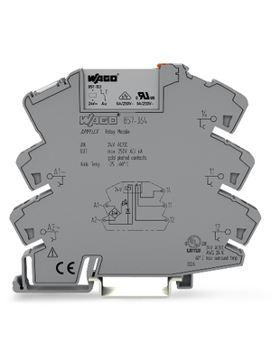 Wago - 857-364 - Socket with Miniature Switching Relay, 857-364, Wago