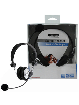 Koenig - CMP-HEADSET120 - Multimedia stereo headset, CMP-HEADSET120, K?nig