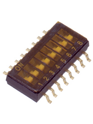 Omron Electronic Components - A6H-8102 - DIL switch SMD 2P, A6H-8102, Omron Electronic Components