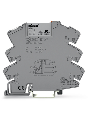 Wago - 857-367 - Socket with Miniature Switching Relay, 857-367, Wago