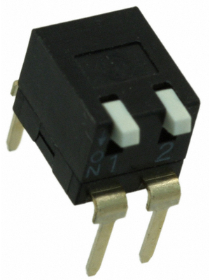 Omron Electronic Components - A6TR-2104 - DIL switch THD 2P, A6TR-2104, Omron Electronic Components