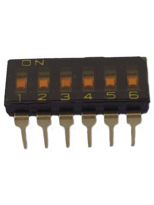 Omron Electronic Components - A6T-6102 - DIL switch THD 6P, A6T-6102, Omron Electronic Components