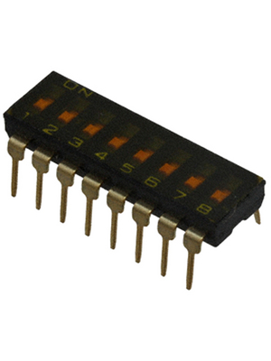 Omron Electronic Components - A6T-8102 - DIL switch THD 8P, A6T-8102, Omron Electronic Components