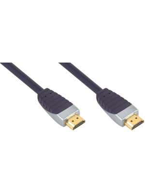 Bandridge - SVL1205 - High-speed HDMI cable with Ethernet 5.00 m blue-grey, SVL1205, Bandridge