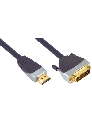 Bandridge - SVL1103 - HDMI C DVI cable 3.00 m black, SVL1103, Bandridge