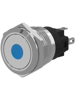 EAO - 82-4153.1214 - Push-button Switch, vandal proof stainless steel 16 mm 240 VAC 3 A 1 change-over (CO), 82-4153.1214, EAO