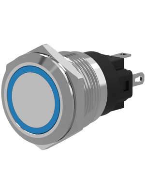 EAO - 82-4153.1114 - Push-button Switch, vandal proof stainless steel 16 mm 240 VAC 3 A 1 change-over (CO), 82-4153.1114, EAO