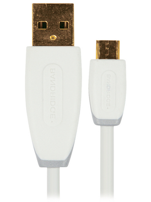 Bandridge - BBM60410W20 - Micro USB 2.0 cable 2.00 m white, BBM60410W20, Bandridge