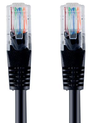 Bandridge - VCL7402 - Patch cable CAT5 F/UTP 2.00 m black, VCL7402, Bandridge