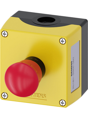 Siemens - 3SU1801-0NA00-2AA2 - Emergency Stop Switch complete in housing, red, 3SU1801-0NA00-2AA2, Siemens