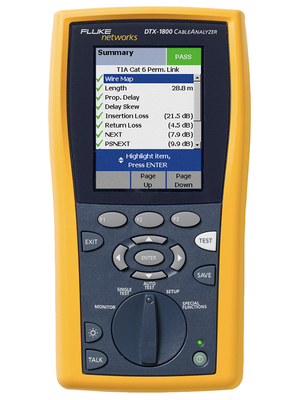 FLUKE networks - DTX-1200 INTL-PROMO - Cable Tester COAX / RJ45, DTX-1200 INTL-PROMO, FLUKE networks