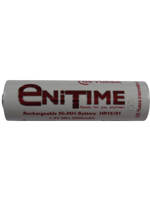 Yuasa - 4444-AACX2000-CF - NiMH rechargeable battery 1.2 V 2000 mAh, AA, 4444-AACX2000-CF, Yuasa