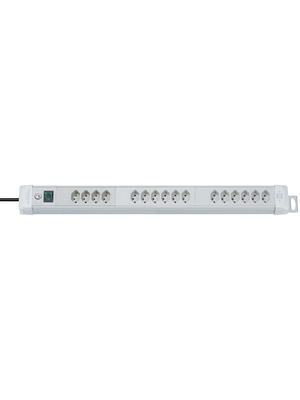 Brennenstuhl - 6552026 - Outlet strip, 1 Switch, 16xType 13, 3 m, Type 12, 6552026, Brennenstuhl