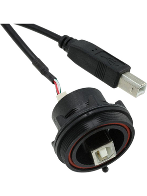 Bulgin - PX0844/B/0M50/B - Cable assembly with 0.5 m USB B to USB B Poles 4, PX0844/B/0M50/B, Bulgin