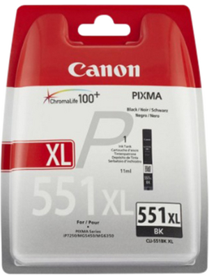 Canon Inc - 6443B001 - Ink cartridge XL CLI-551BK XL black, 6443B001, Canon Inc