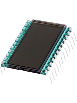 Display Elektronik - DE 123-RS-20/6,35 - 7-segment LCD 8.9 mm 1 x 3, DE 123-RS-20/6,35, Display Elektronik