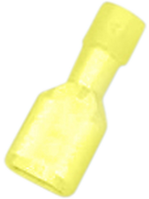 K.S.Terminals - FDFNYDX 5-250 - Blade receptacle yellow 6.3 x 0.8 mm, FDFNYDX 5-250, K.S.Terminals
