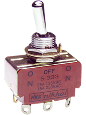 NKK - S333 - Toggle switch on-off-on 2P, S333, NKK