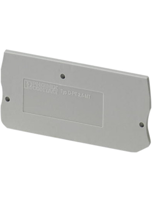 Phoenix Contact - D-PT 2,5-MT - End plate, grey, D-PT 2,5-MT, Phoenix Contact