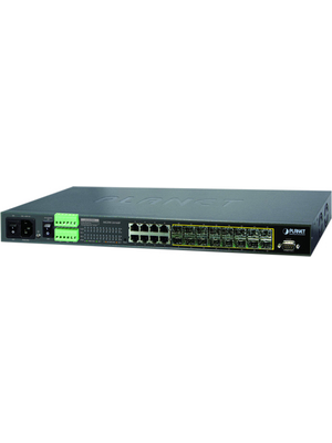 Planet - MGSW-24160F - Network Switch 8x 10/100/1000 16x SFP 19", MGSW-24160F, Planet