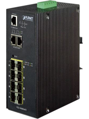 Planet - IGS-10080MFT - Industrial Ethernet Switch 2x 10/100/1000 RJ45 / 8x 100/1000 SPF, IGS-10080MFT, Planet