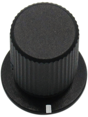 RND Components - RND 210-00353 - Aluminium Knob, black, 3.2 mm shaft, RND 210-00353, RND Components