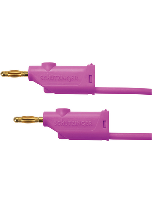 Schtzinger - MFK 21 / 2.5 / 50 / VI - Test lead ? 4 mm violet 50 cm 2.5 mm2 CAT I, MFK 21 / 2.5 / 50 / VI, Schtzinger