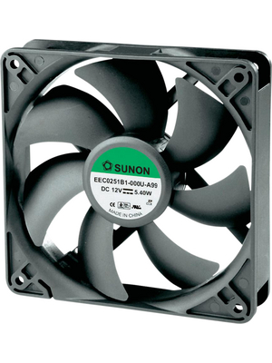 Sunon - EEC0251b1-000U-A99 - Axial fan 120 x 120 x 25 mm 183.8 m3/h 12 VDC 5.4 W, EEC0251b1-000U-A99, Sunon