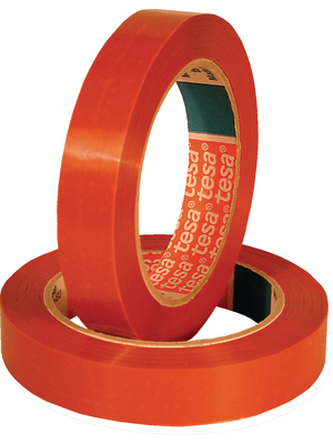 Tesa - 64286 12MM X 66 M ORANGE - Strapping tape orange 12 mmx66 m, 64286 12MM X 66 M ORANGE, Tesa