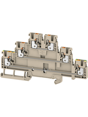 Weidmller - A3T 2.5 FT-FT-PE - 2428530000 - Terminal block A N/A Dark Beige, 0.5...2.5 mm2, A3T 2.5 FT-FT-PE - 2428530000, Weidmller