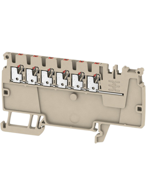 Weidmller - AAP11 1.5 LI RD - 1988160000 - Terminal block N/A beige / red, 0.5...1.5 mm2, AAP11 1.5 LI RD - 1988160000, Weidmller