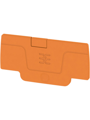 Weidmller - AEP 2C 1.5 OR - 2052350000 - End plate N/A 53 x 2.1 x 26 mm orange A, AEP 2C 1.5 OR - 2052350000, Weidmller